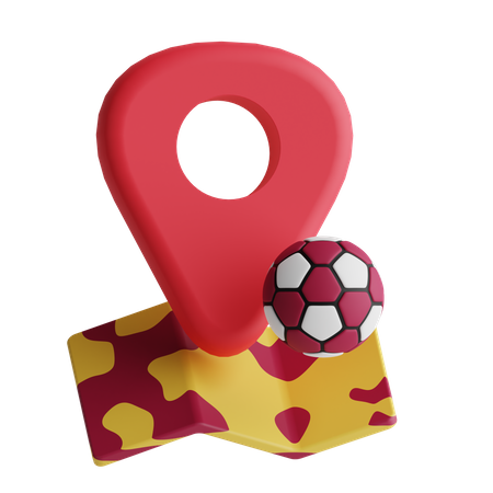 Football Location  3D Icon