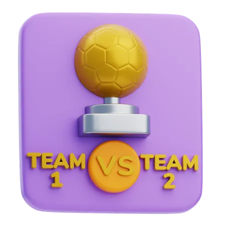 Football Match  3D Icon
