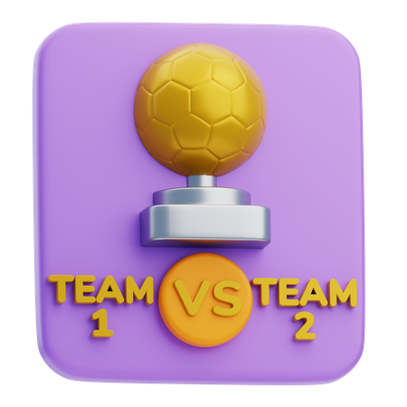 Football Match  3D Icon