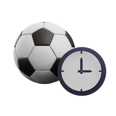 サッカーの試合時間  3D Icon