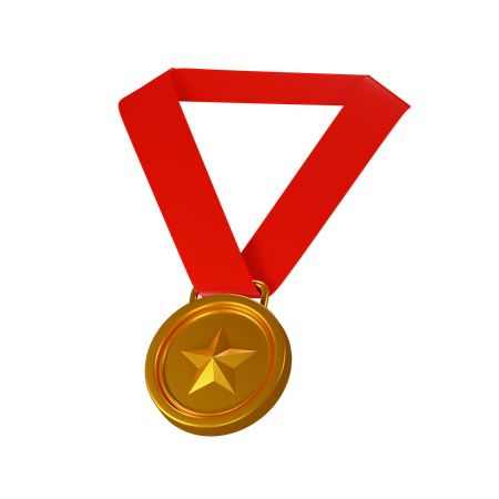 Football medal  3D Icon