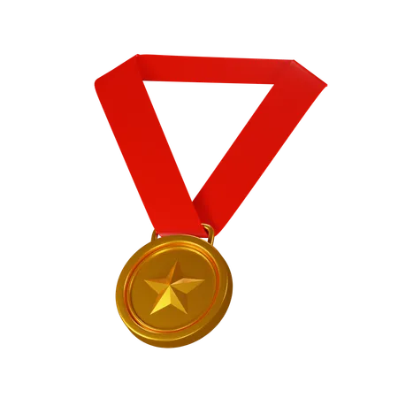 Football medal  3D Icon