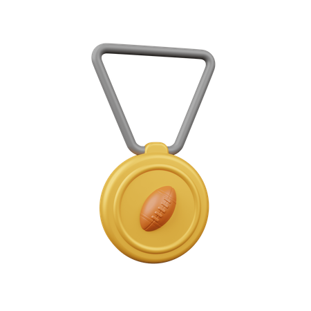 Football Medal  3D Icon