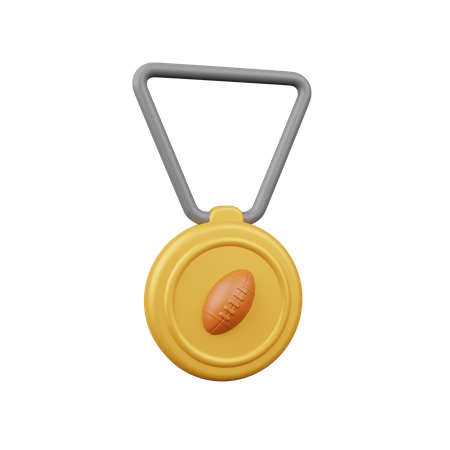 Football Medal 3D Icon