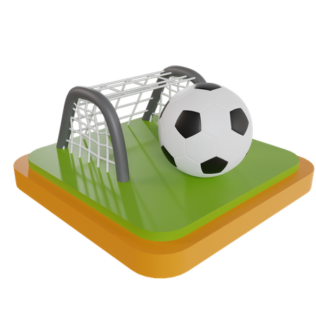 Football Net  3D Icon