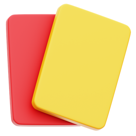 Football Penalty Card  3D Icon