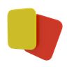 3d penalty-card emoji