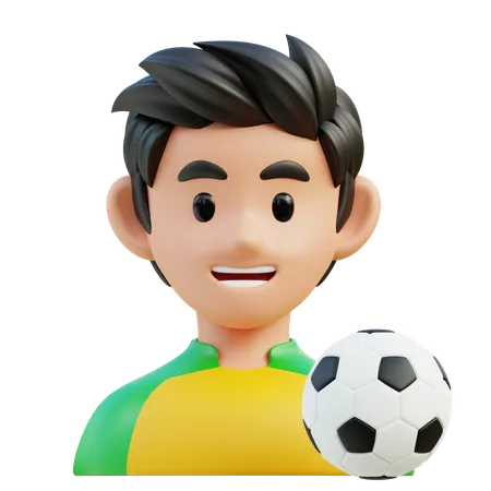 サッカー選手  3D Icon