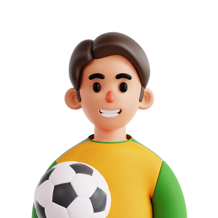 サッカー選手  3D Icon