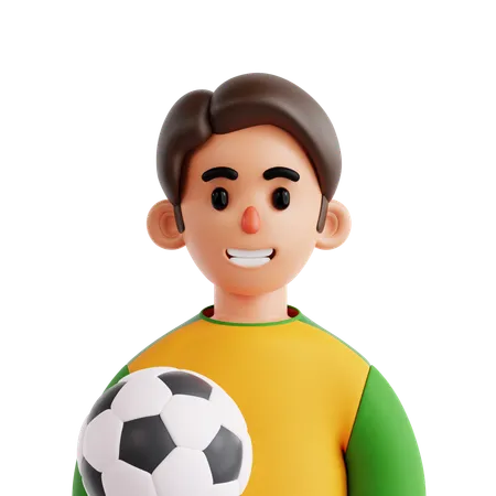 サッカー選手  3D Icon