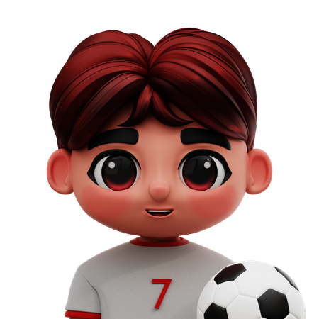 サッカー選手  3D Icon