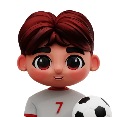 サッカー選手  3D Icon