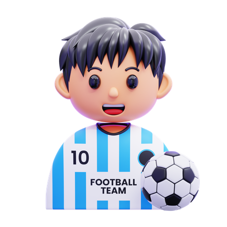 축구 선수  3D Icon