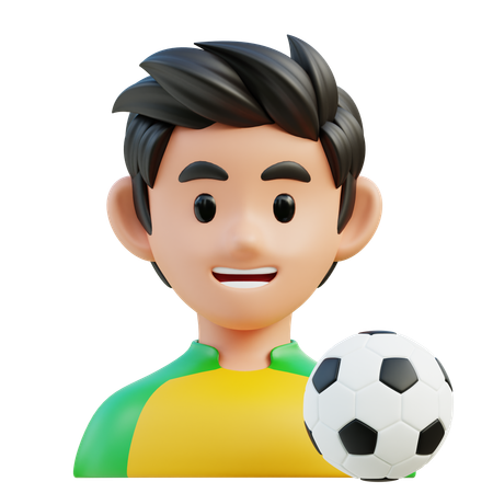 Football Player  3D Icon