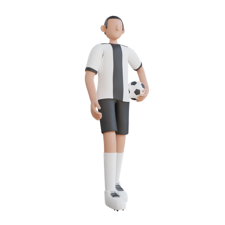 Football Player  3D Illustration