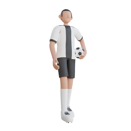 Football Player  3D Illustration