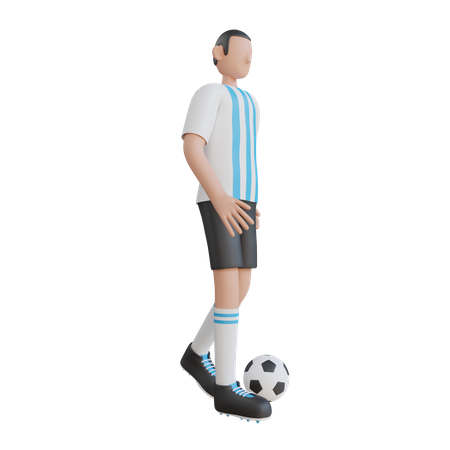 Football Player 3D Illustration