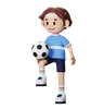 Football player Juggling ball