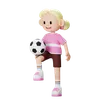 Football player Juggling ball