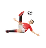 Football Player Kick Ball