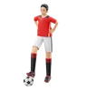 Football Player Standing Pose