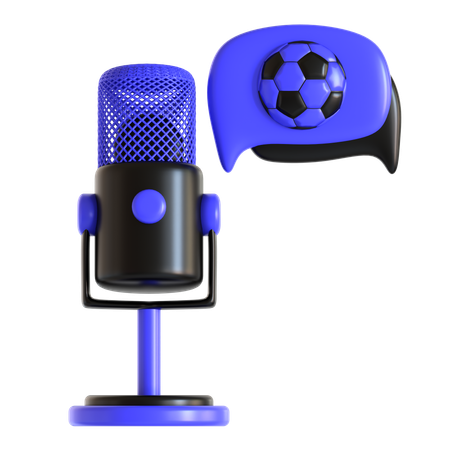 Football Podcast  3D Icon