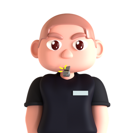 Football Referee  3D Icon