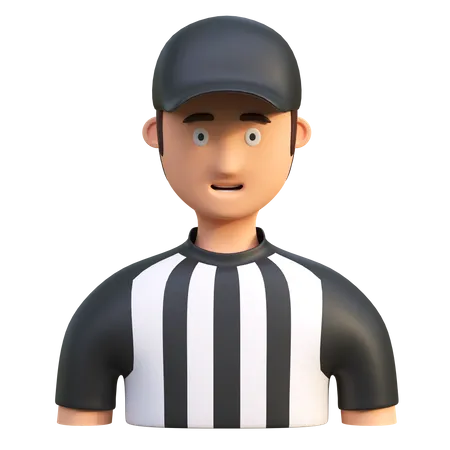 American Football Referee Icon 3 D Illustration 3D Icon