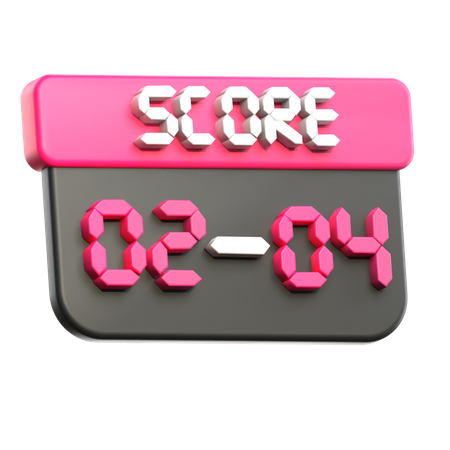 Football Scoreboard  3D Icon