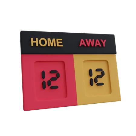 Football Scoreboard 3D Icon