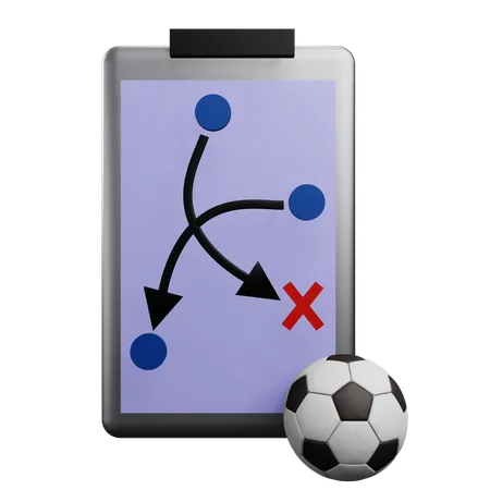 축구 전략  3D Icon