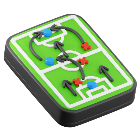 Football strategy  3D Icon