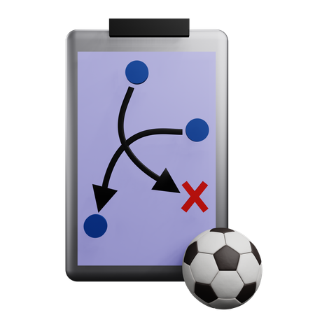 Football Strategy  3D Icon