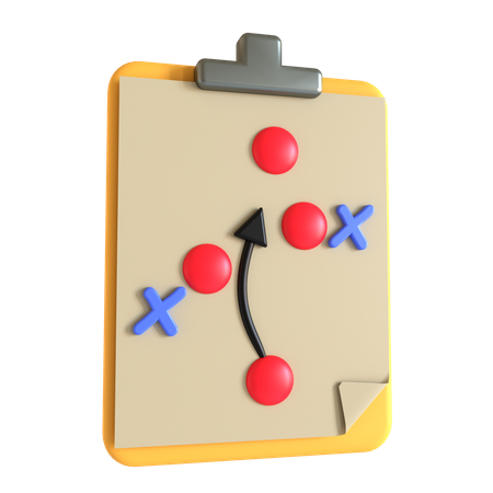 Football Strategy  3D Icon