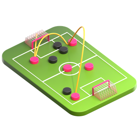 Football Strategy  3D Icon
