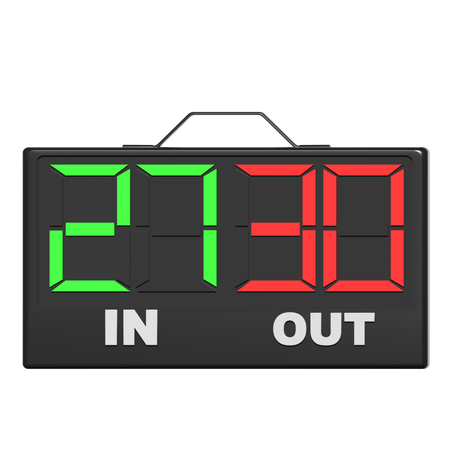 Football Substitution Board  3D Icon