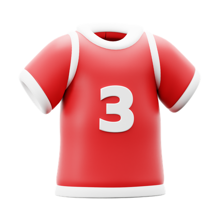 Football T Shirt  3D Icon