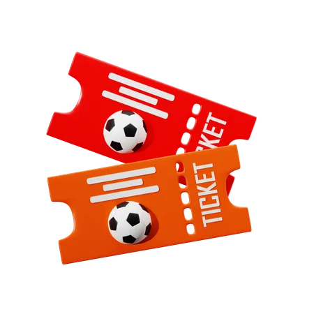 Football ticket  3D Icon