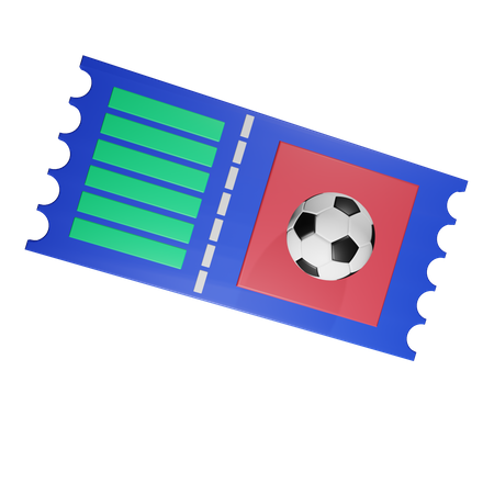 Football Ticket  3D Icon