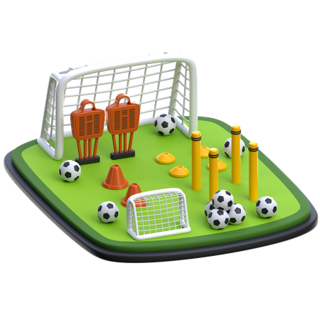 Football Training Center  3D Icon