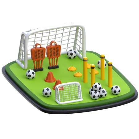 Football Training Center  3D Icon