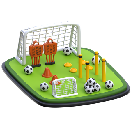 Football Training Center  3D Icon