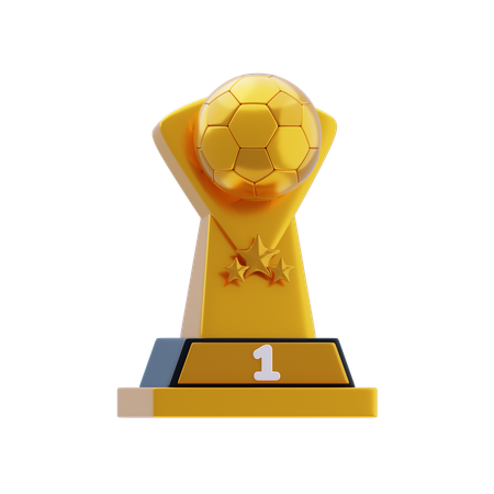 Football Trophy  3D Icon