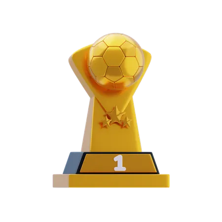 Football Trophy  3D Icon