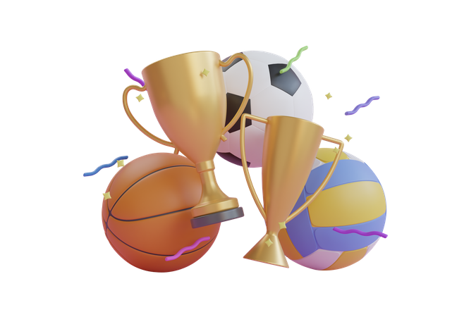 Football Trophy  3D Icon
