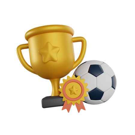 Football Trophy  3D Icon