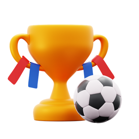 Football Trophy  3D Icon