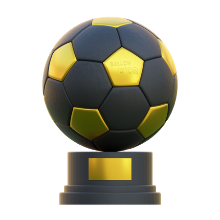 Football Trophy 3D Illustration