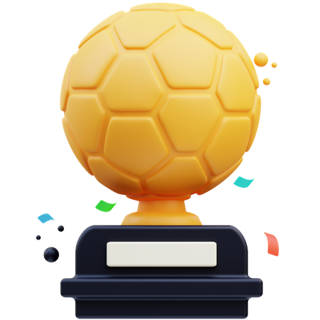 Football Trophy 3D Icon