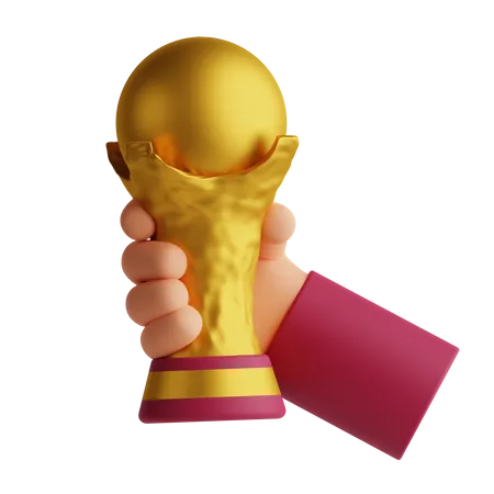 Football World Cup Trophy  3D Icon